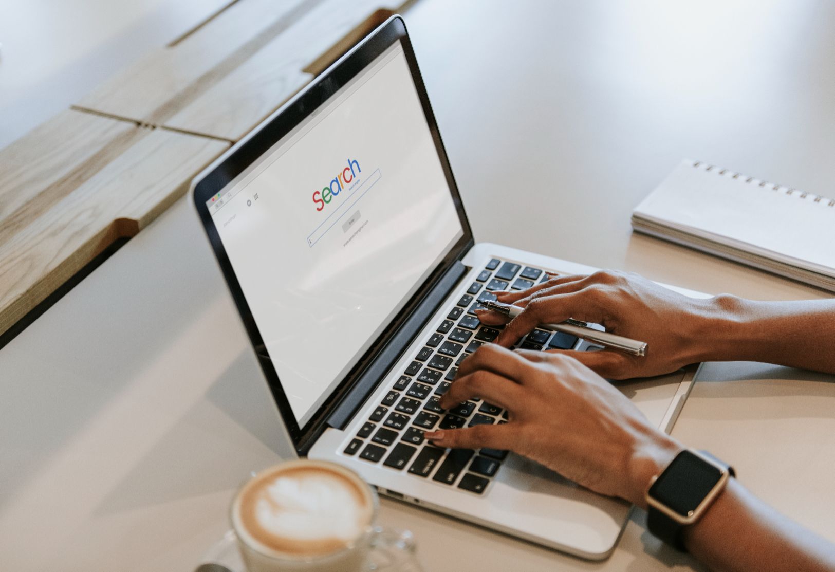 google-search-display-on-a-computer