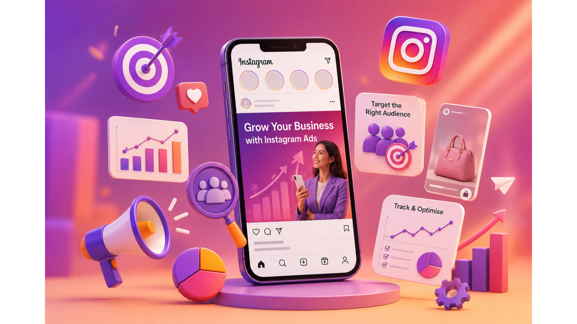 Expert Instagram Advertising Services for Your Business your campaigns need a clear strategy, strong creative direction, precise audience targeting, effective placement planning, and continuous optimisation. At Halo Tech Media, we help businesses create and manage Instagram advertising campaigns that align with their marketing objectives. From campaign strategy and content planning to ad setup, audience targeting, Reels and Stories optimisation, performance tracking, and reporting, our team builds campaigns designed to connect your brand with the right audience. Whether you want to grow brand awareness, promote products or services, increase engagement, generate leads, or support conversion-focused campaigns, we create Instagram advertising strategies that are visually engaging, data-driven, and built for measurable performance.