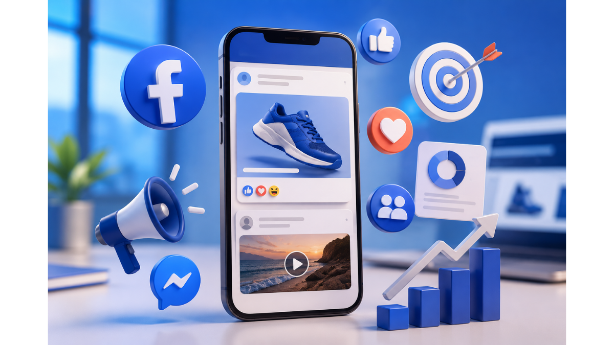 Facebook advertising is a paid social media marketing solution that allows businesses to promote their products, services, events, or content to targeted audiences across Facebook’s digital ecosystem. With Facebook ads, businesses can reach users based on demographics, interests, behaviors, locations, and previous interactions with a brand. Ads can appear across multiple placements, including Facebook Feed, Stories, Reels, Marketplace, Messenger, and more, helping your brand stay visible where your audience is already active. Whether your goal is to increase brand awareness, drive website traffic, generate leads, or encourage conversions, Facebook advertising offers a flexible and measurable way to connect with potential customers at different stages of the buyer journey.