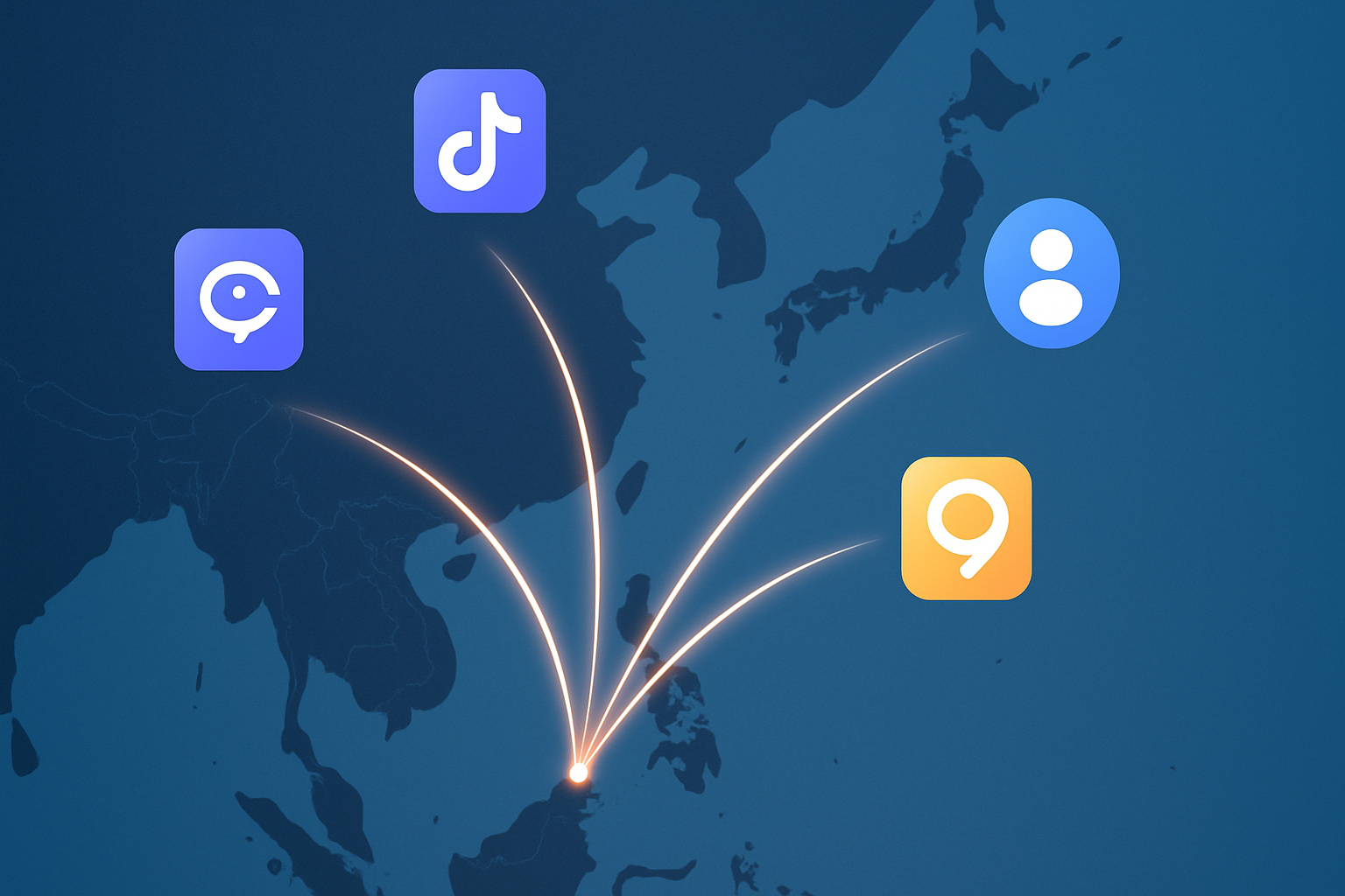 APAC social media marketing coverage across Singapore, China, Malaysia and Japan