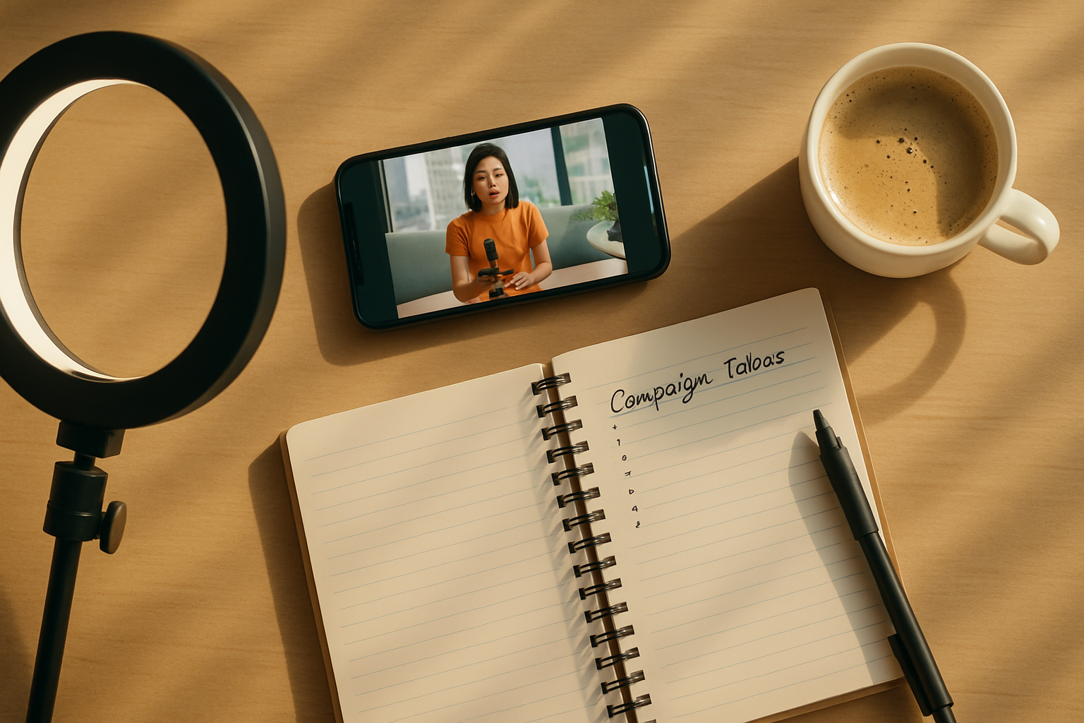 Content production setup used by a social media marketing agency in Singapore