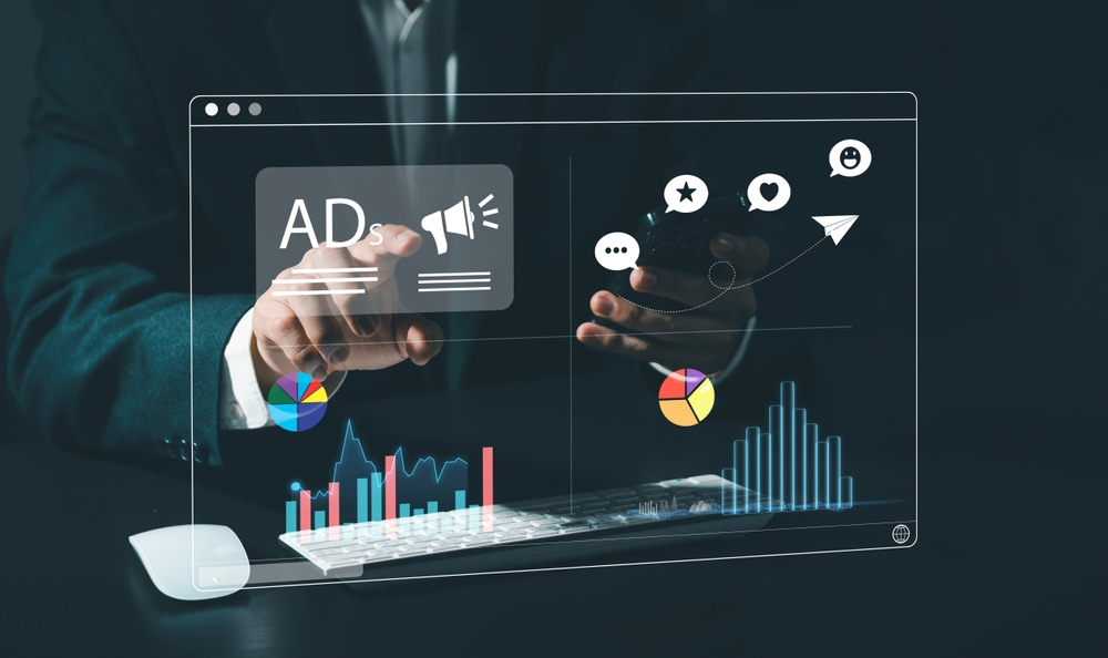 Marketers analyze online advertising campaigns and performance indicators.