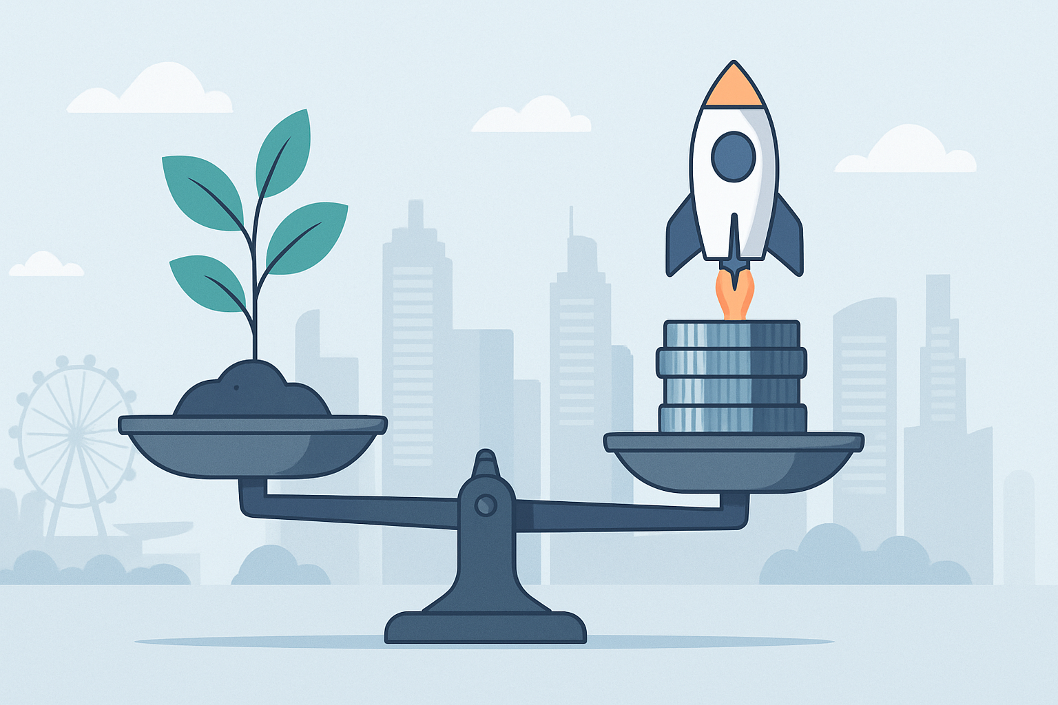 Visual comparison of SEO long-term growth against SEM paid immediacy